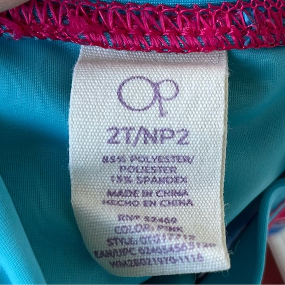 •OP• Girls Two Piece Rashguard Swimsuit - Size 2T - Picture 2 of 8